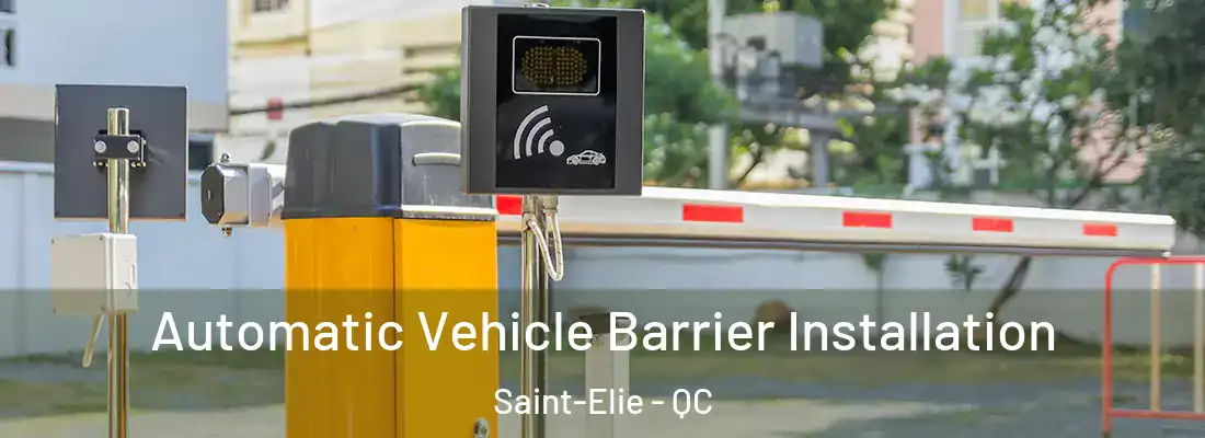  Automatic Vehicle Barrier Installation Saint-Elie - QC