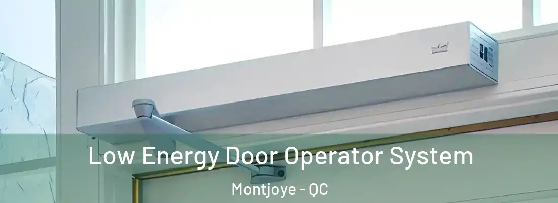  Low Energy Door Operator System Montjoye - QC