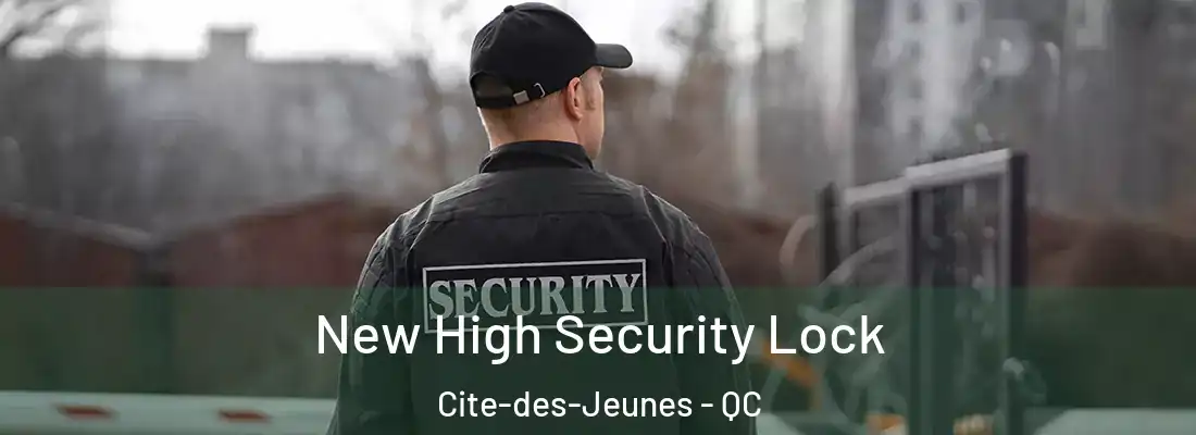  New High Security Lock Cite-des-Jeunes - QC